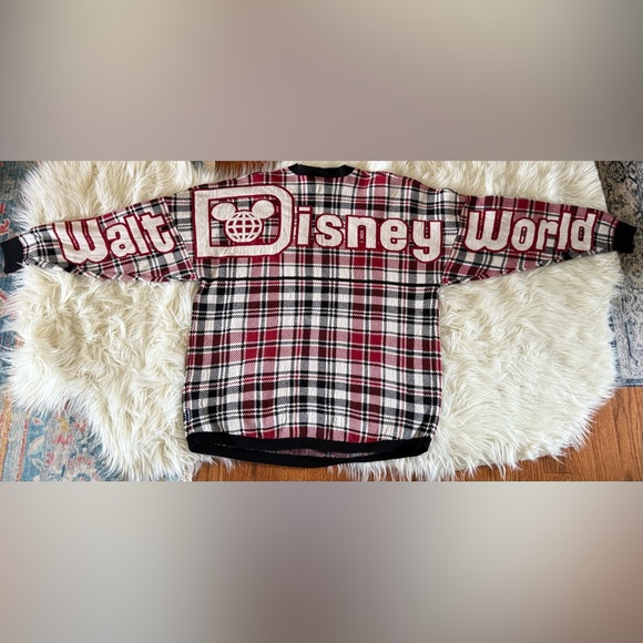 Mickey Mouse Disney World Plaid Spirit Jersey Sweater Christmas Medium‎ - Picture 3 of 12